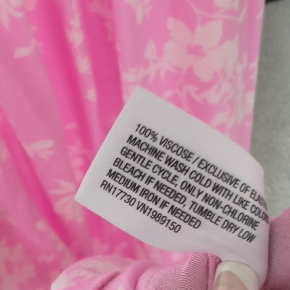 a new day Pink Floral V-Neck Dress - Picture 7 of 7